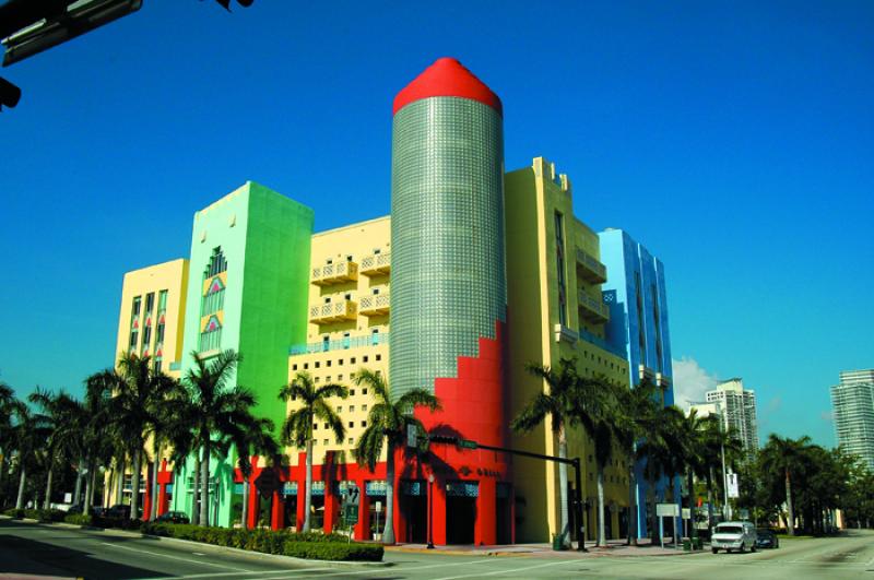 Arquitectura Art Deco, South Beach, Miami, Florida...