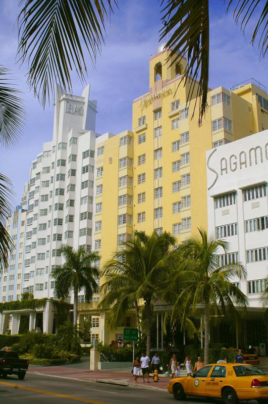 Hoteles de Art Deco, South Beach, Miami, Florida, ...