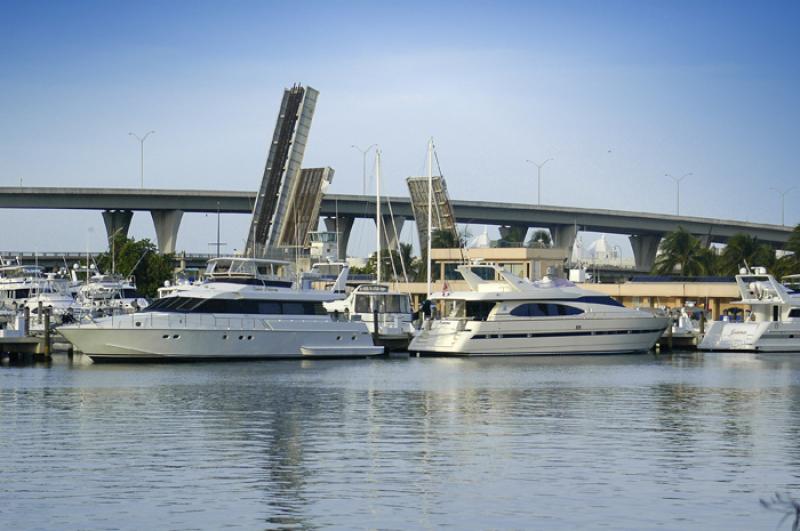 Muelle de Miami, Florida, Estados Unidos, America ...