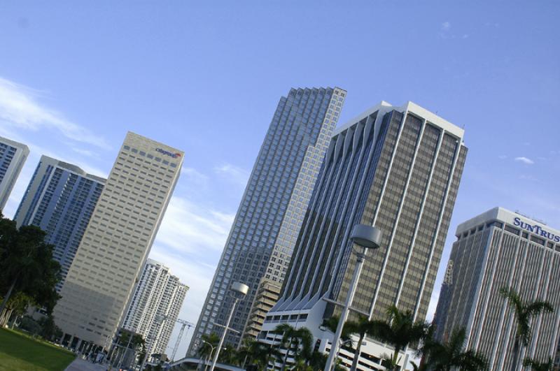 Biscayne Boulevard, Downtown, Miami, Florida, Esta...