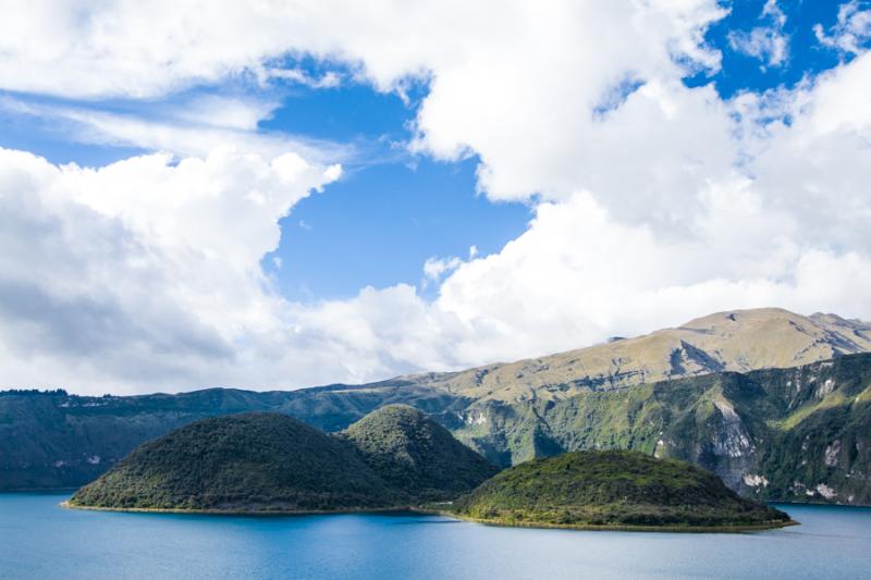 Crater de Cuicocha, Provincia de Imbabura, Ecuador...