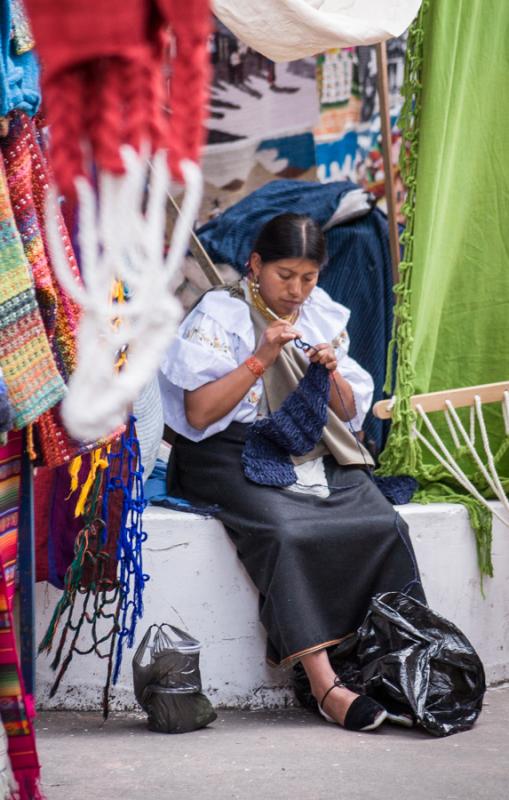 Mujer Indigena, Quito, Ecuador, Sur America