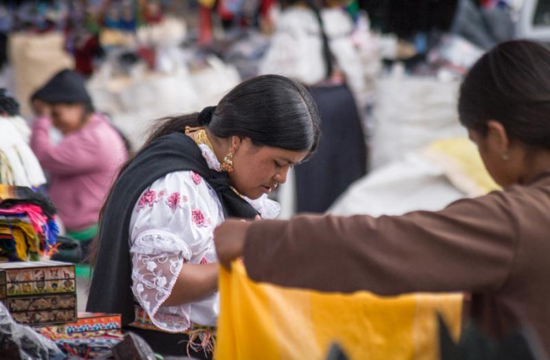 Mujer Indigena, Quito, Ecuador, Sur America