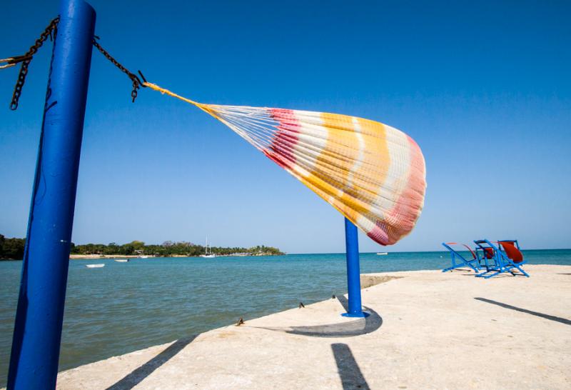 Hamaca en el Muelle, Isla Fuerte, Bolivar, Cartage...