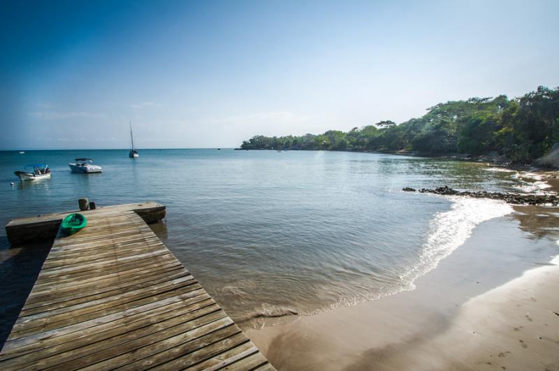 Muelle en Isla Fuerte, Bolivar, Cartagena, Colombi...