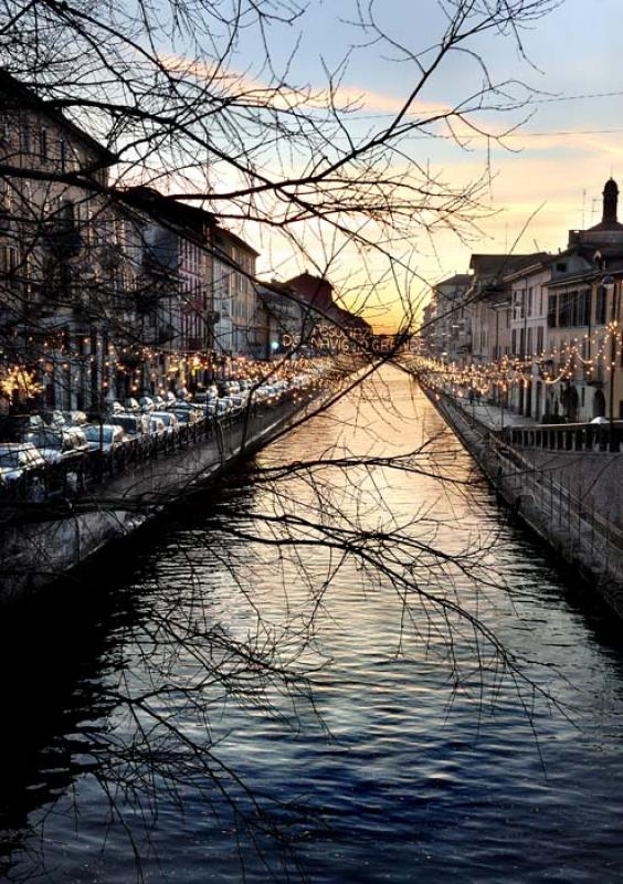 Naviglio Grande, Milan, Lombardia, Italia, Europa ...