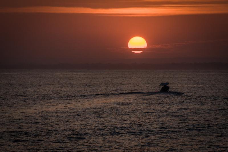 Ocaso en Isla Fuerte, Bolivar, Cartagena, Colombia