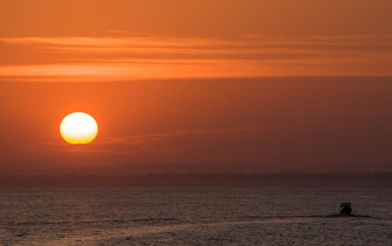 Ocaso en Isla Fuerte, Bolivar, Cartagena, Colombia