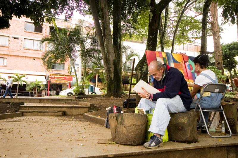 Parque Lleras, Poblado, Medellin, Antioquia, Colom...