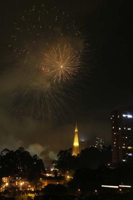 Juegos Pirotecnicos, El Poblado, Medellin, Antioqu...