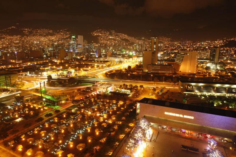 Panoramica de la Ciudad de Medellin, Antioquia, Co...