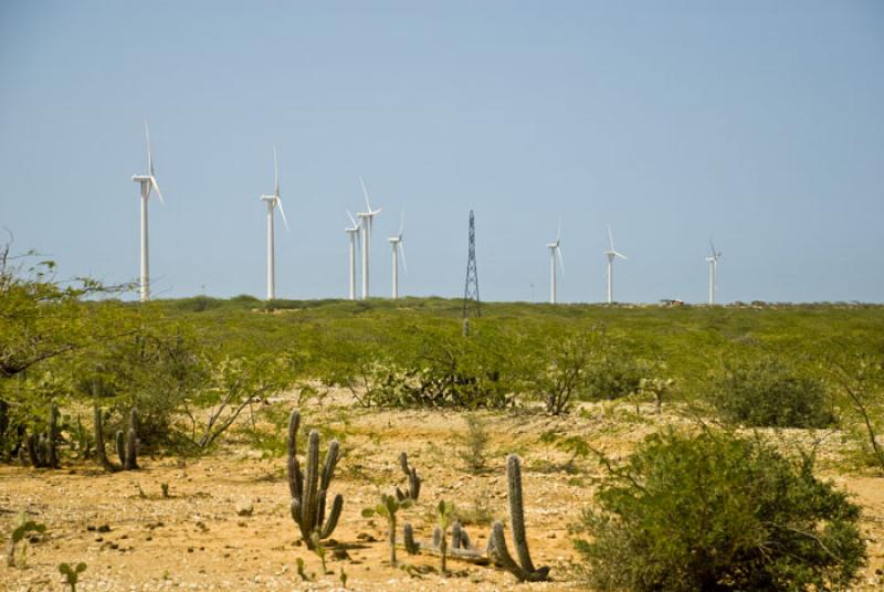 Parque Eolico Jepirachi, Peninsula de la Guajira, ...