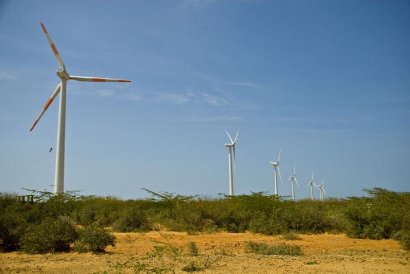 Parque Eolico Jepirachi, Peninsula de la Guajira, ...