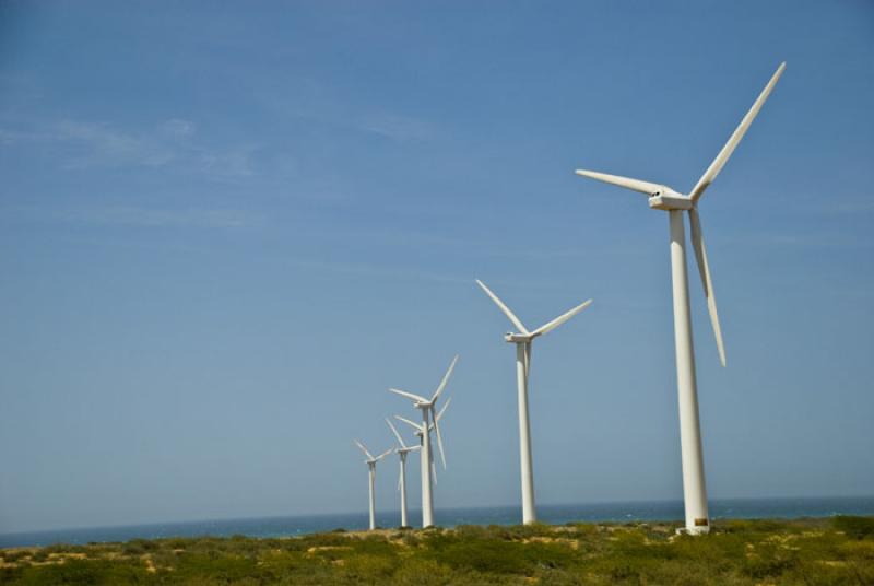 Parque Eolico Jepirachi, Peninsula de la Guajira, ...