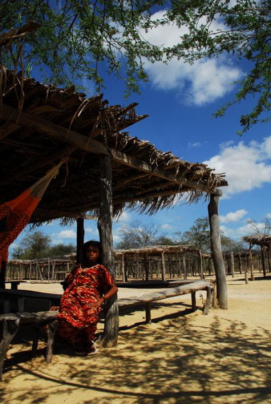 NiÃ±a Wayuu, Cabo de la Vela, Peninsula de la Gu...