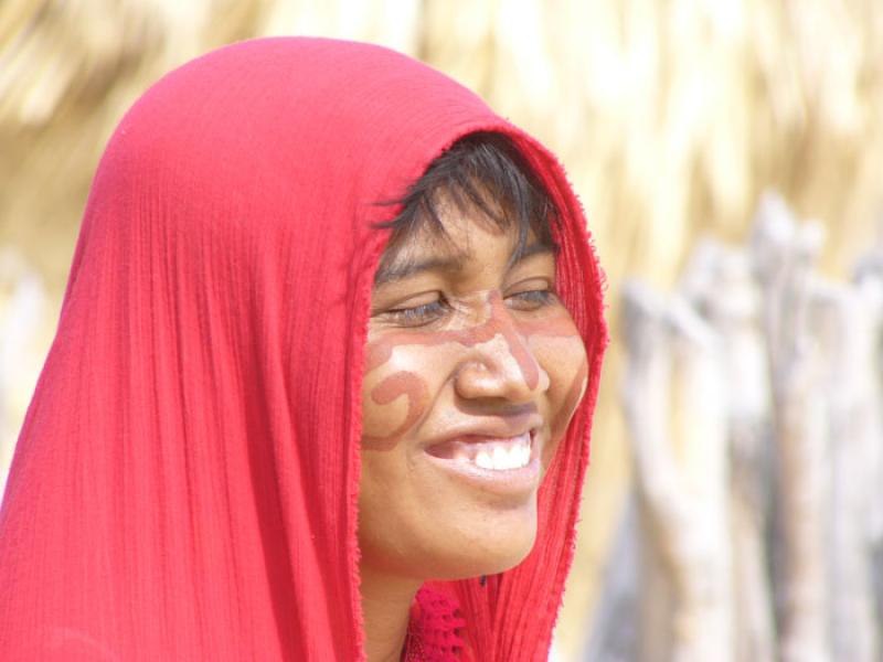 Mujer Wayuu, Cabo de la Vela, Peninsula de la Guaj...