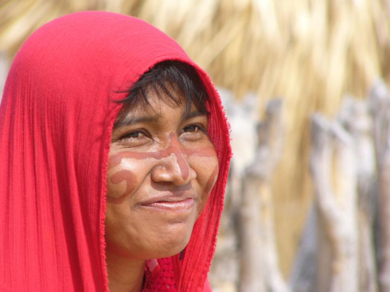 Mujer Wayuu, Cabo de la Vela, Peninsula de la Guaj...