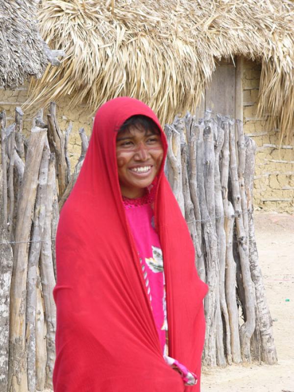 Mujer Wayuu, Cabo de la Vela, Peninsula de la Guaj...