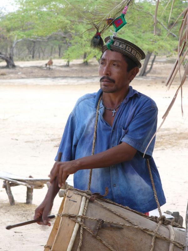 Hombre Wayuu, Cabo de la Vela, Peninsula de la Gua...