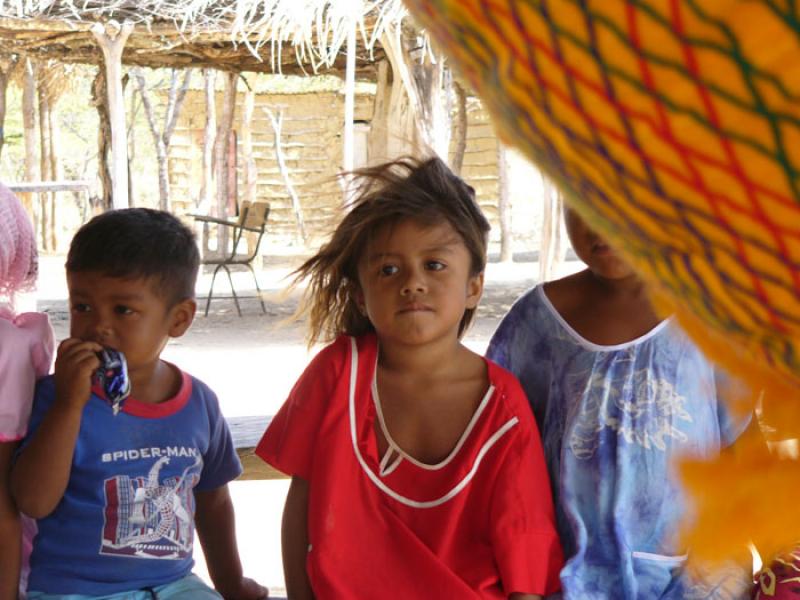 NiÃ±os Wayuu, Cabo de la Vela, Peninsula de la G...