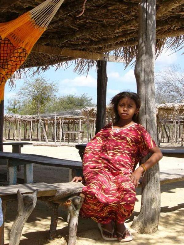 NiÃ±a Wayuu, Cabo de la Vela, Peninsula de la Gu...