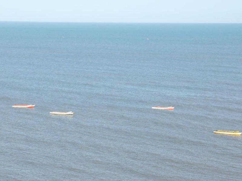 Botes en el Mar, Riohacha, La Guajira, Colombia