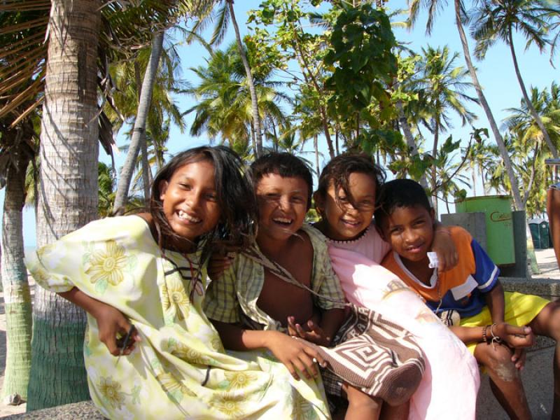 NiÃ±os Wayuu, Riohacha, La Guajira, Colombia