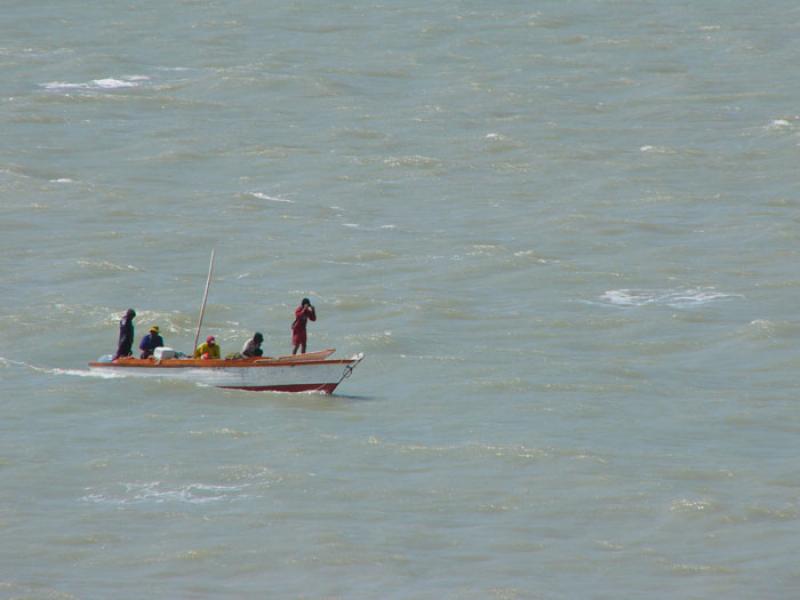 Pescadores en el Mar, Riohacha, La Guajira, Colomb...