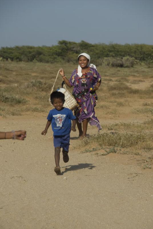 Madre e Hijo, Cabo de la Vela, Peninsula de la Gua...