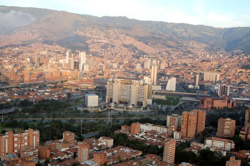 Panoramica de la Ciudad de Medellin, Antioquia, Co...