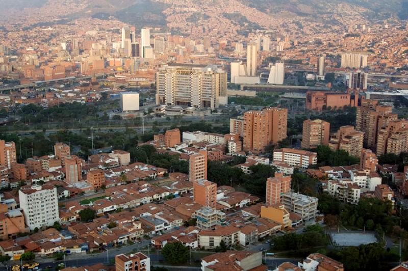 Panoramica de la Ciudad de Medellin, Antioquia, Co...