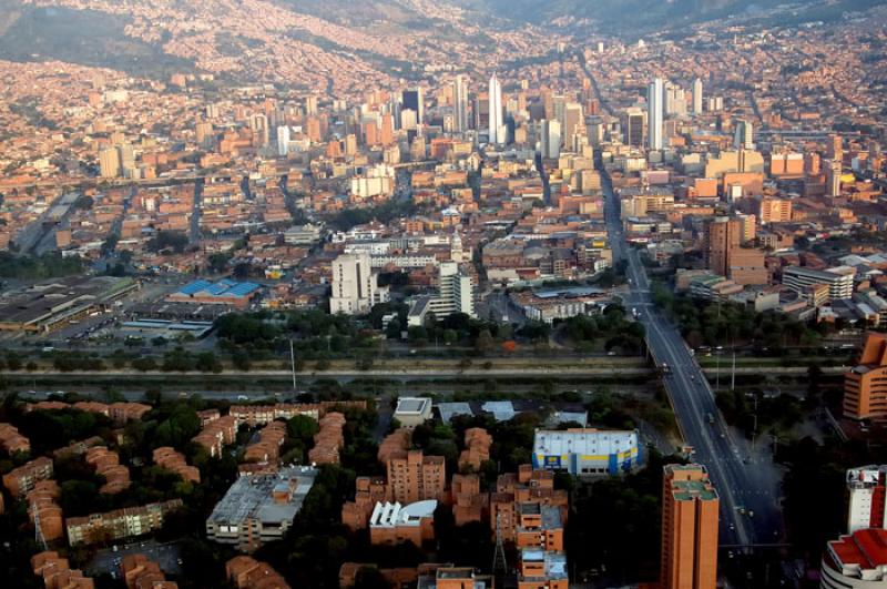 Panoramica de la Ciudad de Medellin, Antioquia, Co...