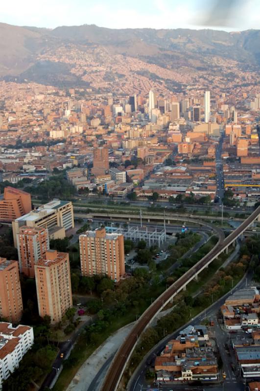 Panoramica de la Ciudad de Medellin, Antioquia, Co...