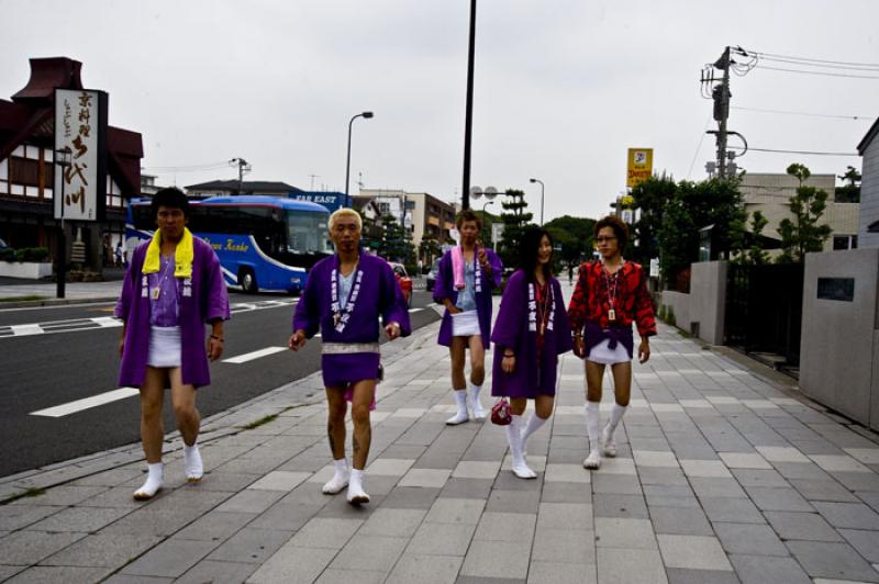 Grupo de Asiaticos, Kamakura, Kanagawa, Kanto, Jap...