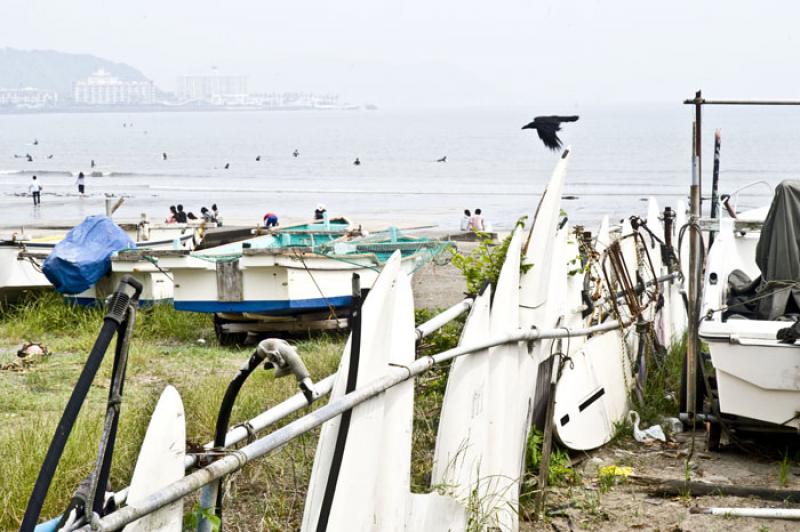 Playa de Yuigahama, Yuigahama, Kamakura, Kanagawa,...