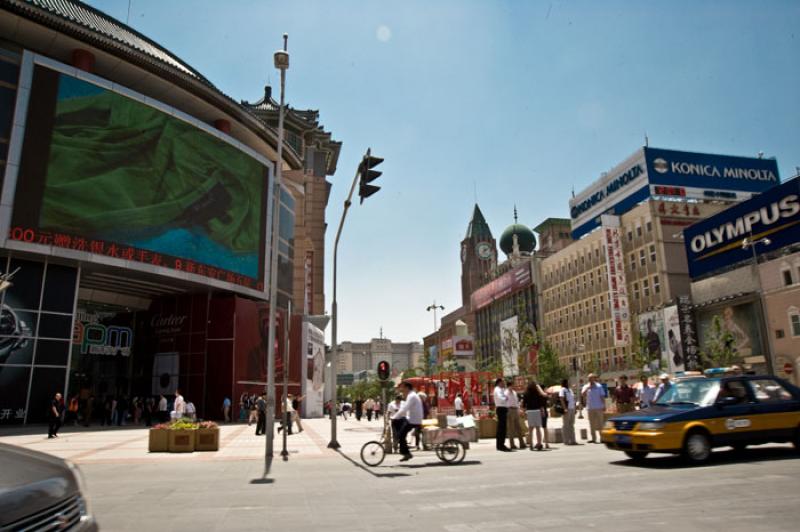 Calle Wangfujing, Beijing, China, Asia