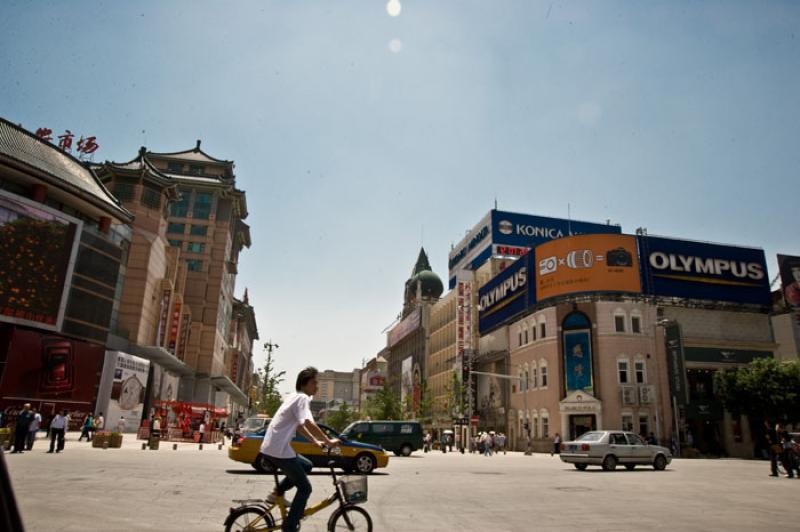 Calle Wangfujing, Beijing, China, Asia