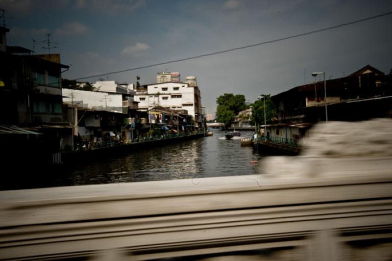 Khlong en Tailandia, Bangkok, Asia