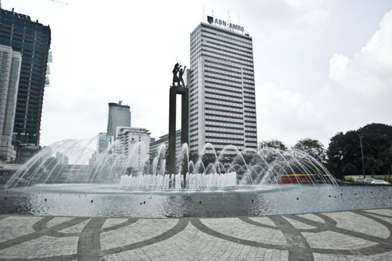 Monumento de Bienvenida, Jakarta, Java, Indonesia,...