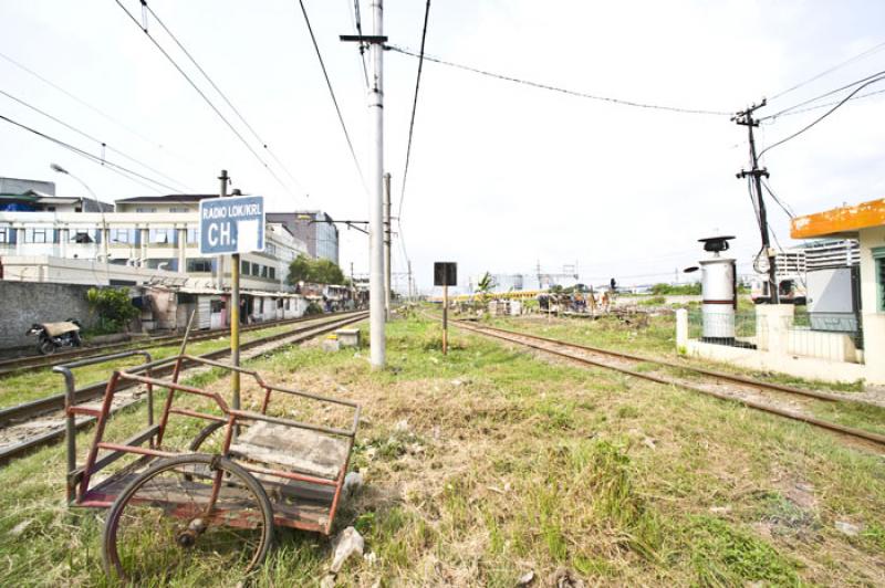 Barrio de Jakarta, Java, Indonesia, Sudeste de Asi...