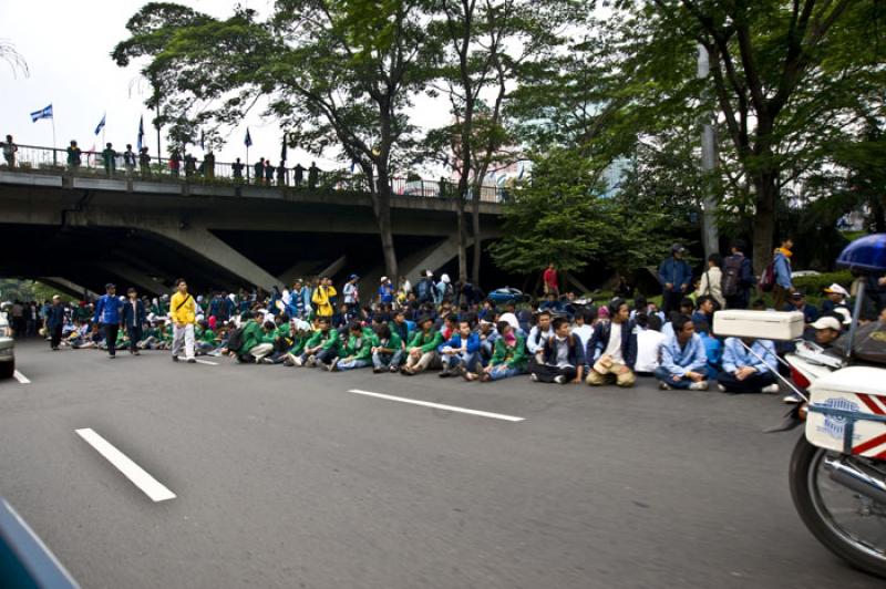 Protesta en Jakarta, Java, Indonesia, Sudeste de A...