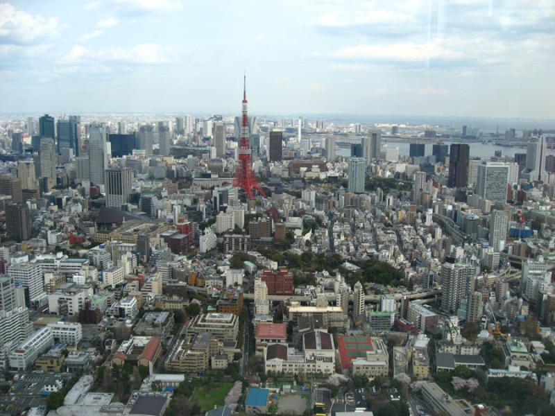 Panoramica de la Ciudad de Tokio, Japon, Este de A...