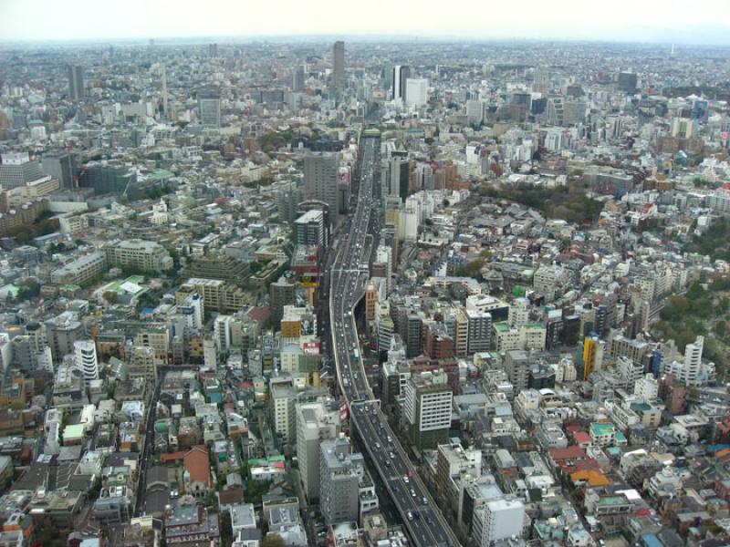 Panoramica de la Ciudad de Tokio, Japon, Este de A...