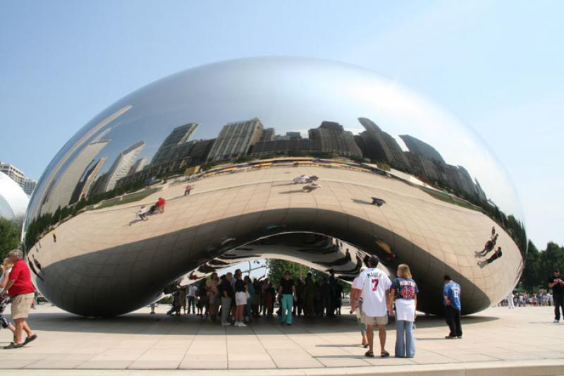 Puerta de Nube, Chicago, Illinois, Estados Unidos,...