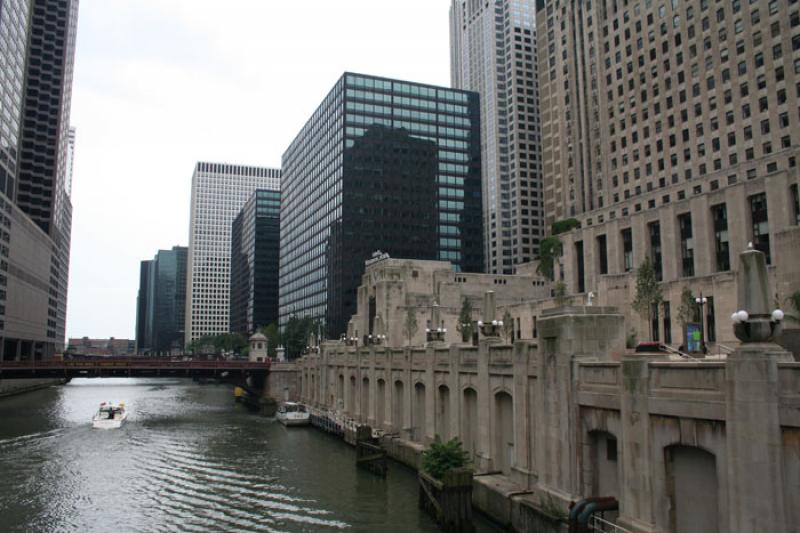 Wacker Drive, Chicago, Illinois, Estados Unidos, A...