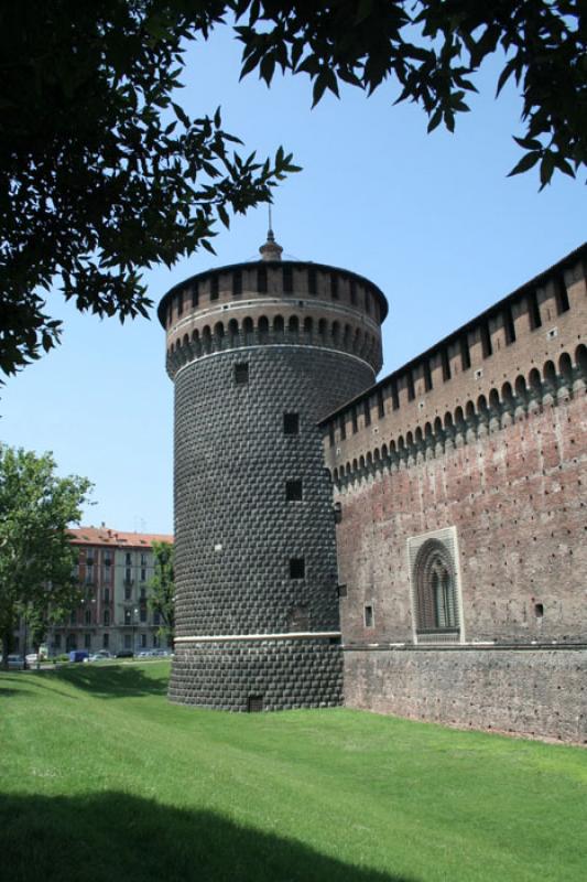 Castillo Sforzesco, Milan, Lombardia, Italia, Euro...