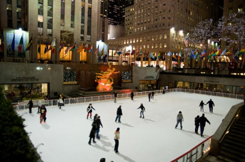 Pista de Hielo en el Rockefeller Center, Midtown, ...