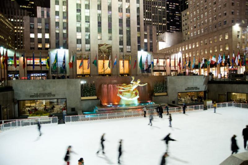 Pista de Hielo en el Rockefeller Center, Midtown, ...