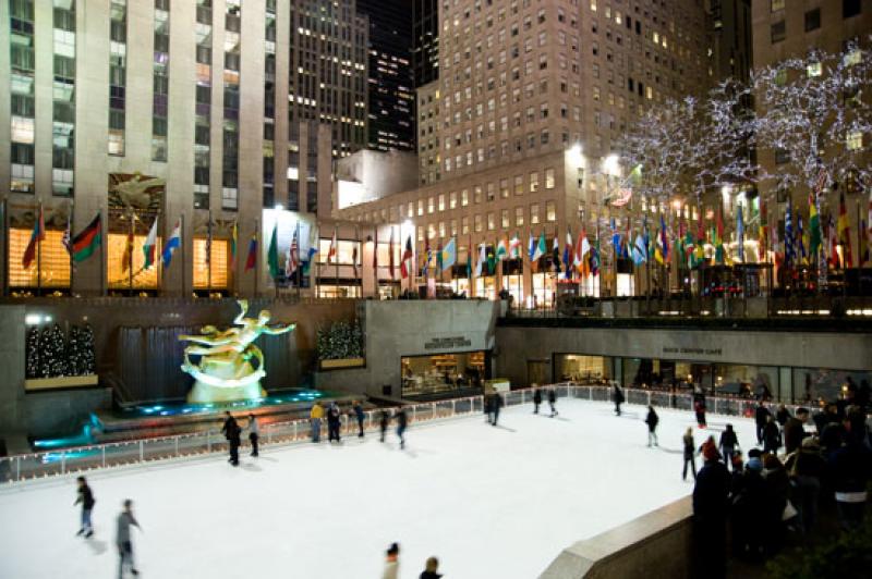 Pista de Hielo en el Rockefeller Center, Midtown, ...