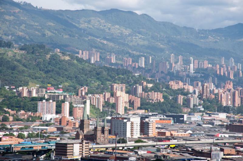 Panoramica de la Ciudad de Medellin, Antioquia, Co...